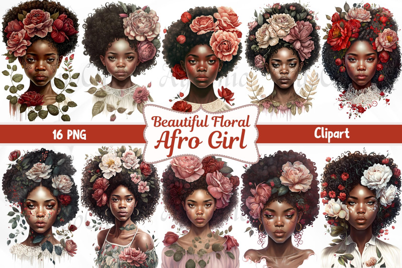 beautiful-floral-afro-girls-clipart-sublimation