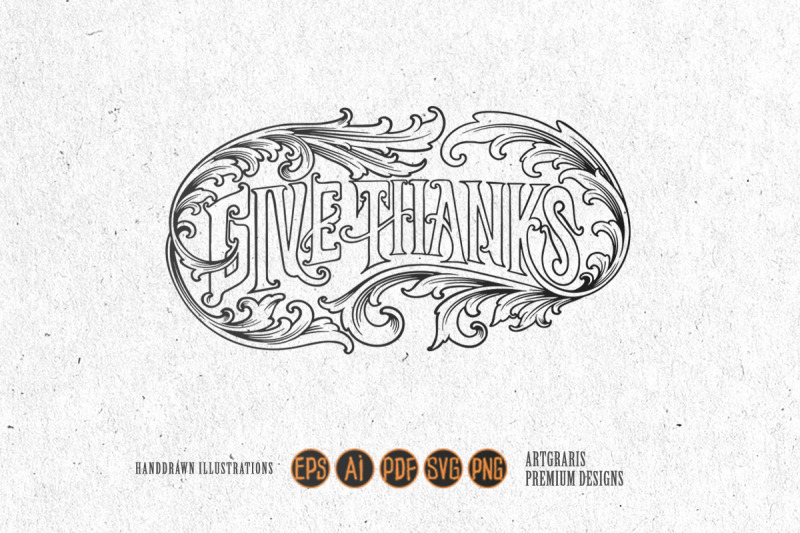 give-thanks-classic-elegant-flourish-lettering-word-ornament-monochrom