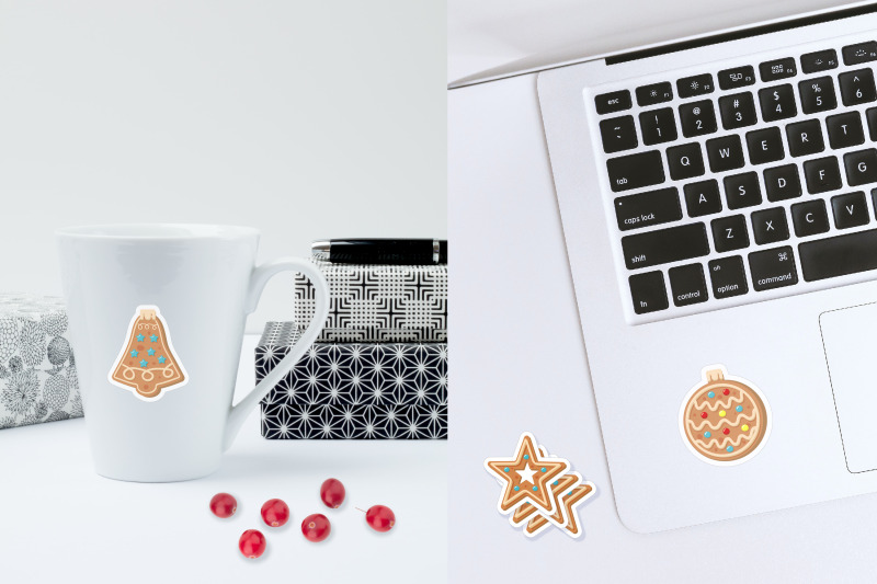 gingerbread-sticker-set