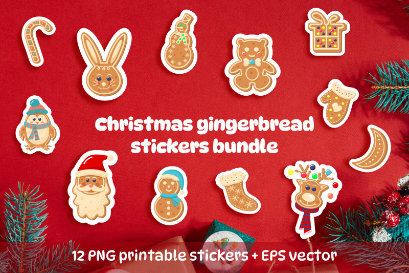 christmas-gingerbread-stickers-bundle