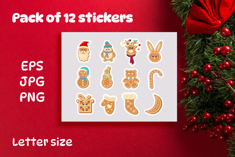 christmas-gingerbread-stickers-bundle