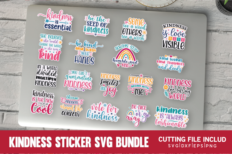 kindness-sticker-svg-bundle