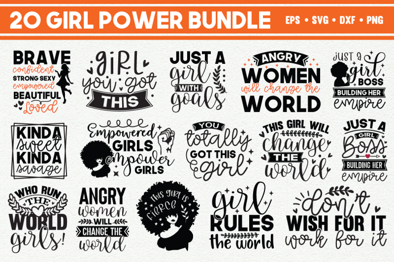 20-girl-power-svg-bundle