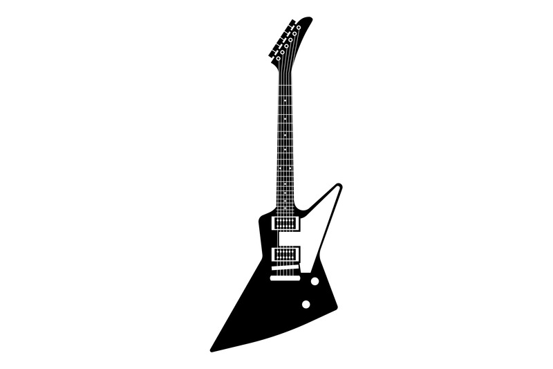 black-and-white-guitar-single-isolate-icon-rock-music-bass-string-el