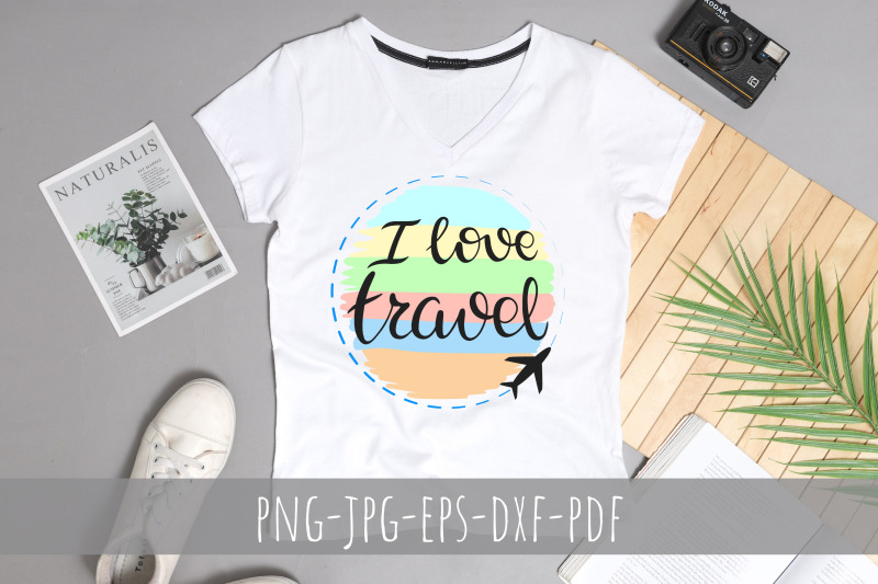 i-love-travel-sublimation-design-png-rainbow-travel