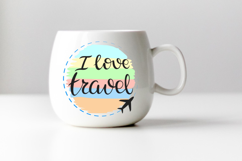 i-love-travel-sublimation-design-png-rainbow-travel