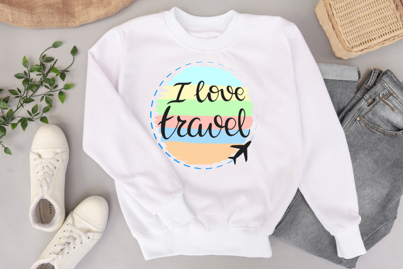 i-love-travel-sublimation-design-png-rainbow-travel