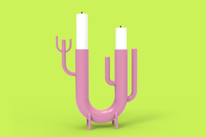 cute-candelabrum-cactus-style-3d-printing-candle-holder-nbsp