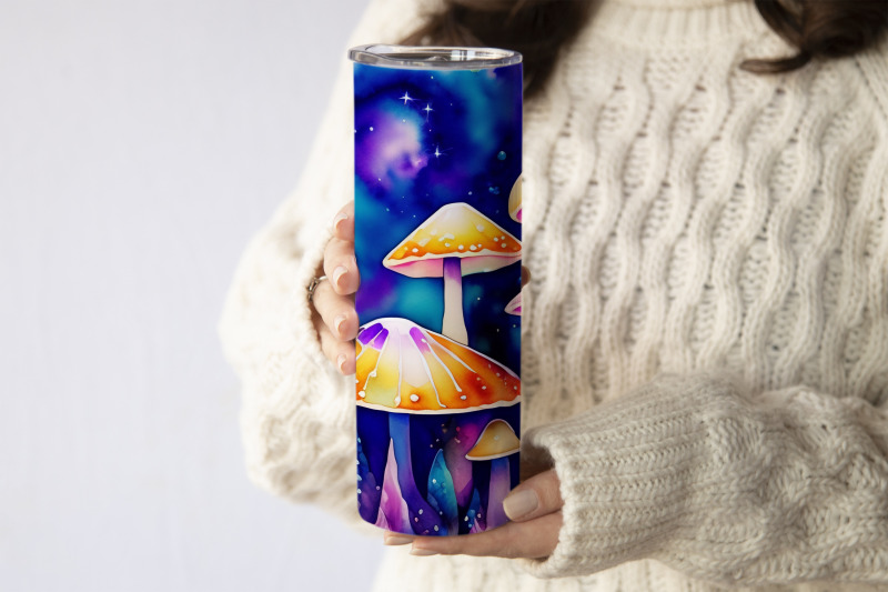 mushrooms-tumbler-mystical-mushrooms-png