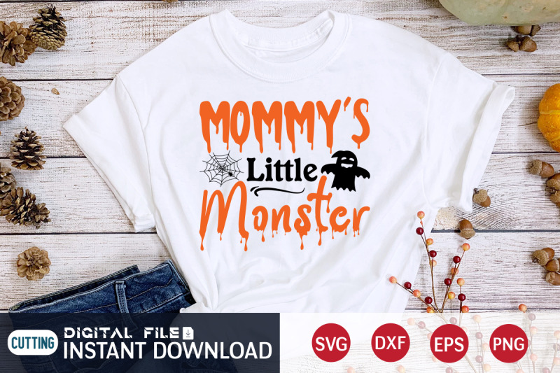 mommy-039-s-little-monster-svg