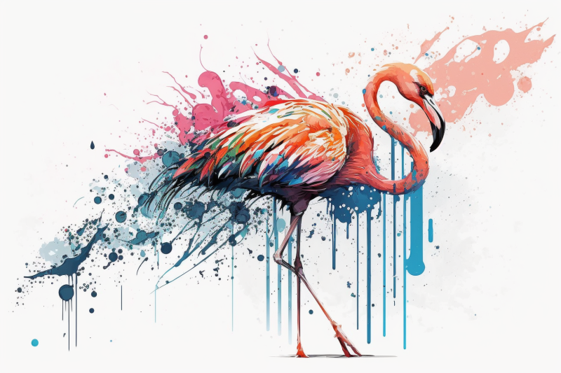 watercolor-flamingo