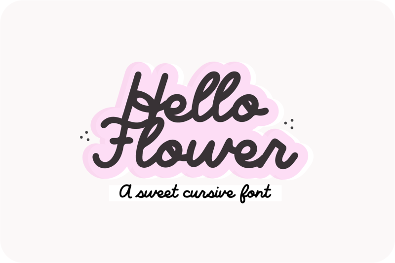 hello-flower-cursive-handwriting-font