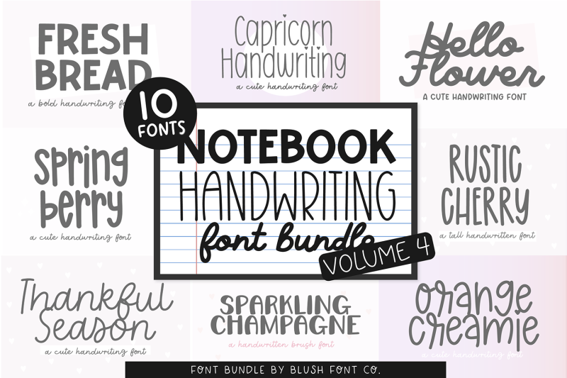 notebook-handwriting-font-bundle-vol-4