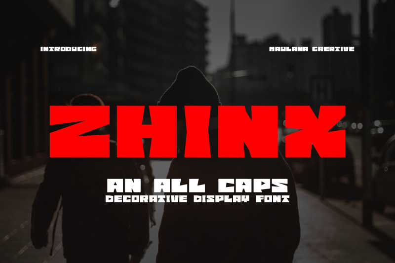 zhinx-decorative-display-font