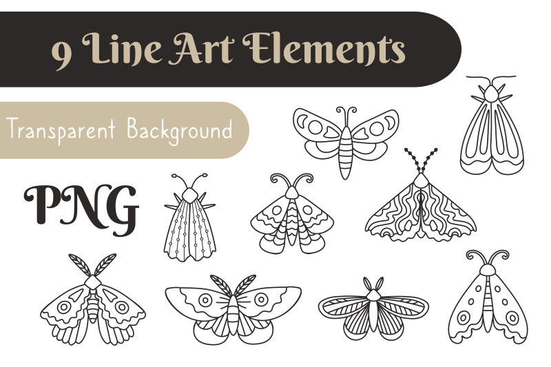 doodle-moths-and-butterflies-clipart