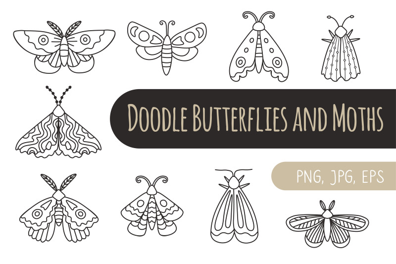 doodle-moths-and-butterflies-clipart