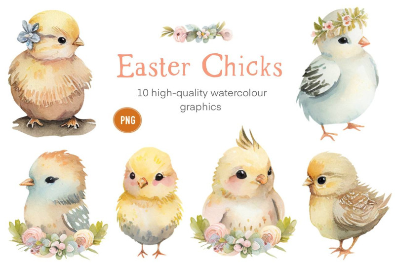 watercolor-easter-chicks