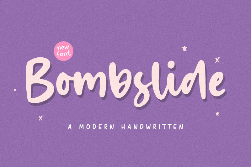 bombslide-a-modern-handwritten-font