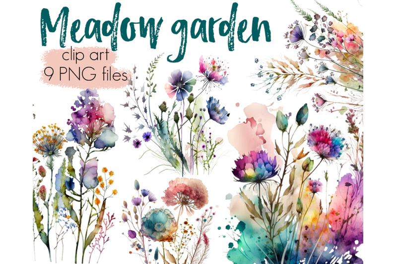 meadow-flowers-floral-clipart