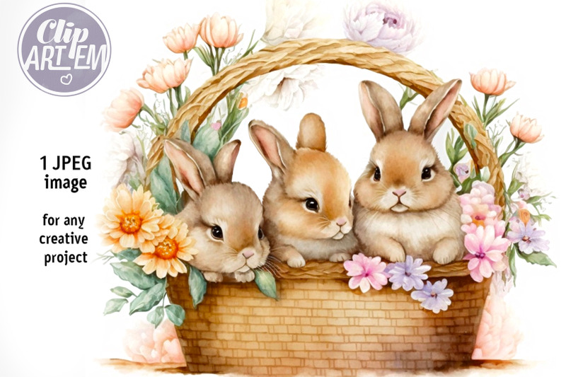 three-easter-bunnies-watercolor-floral-jpeg-image-home-decor