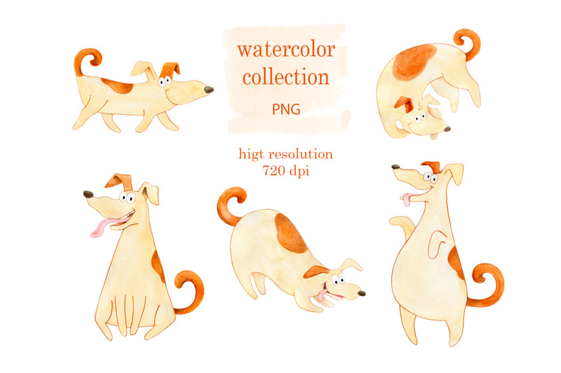 watercolor-dogs-with-long-nose