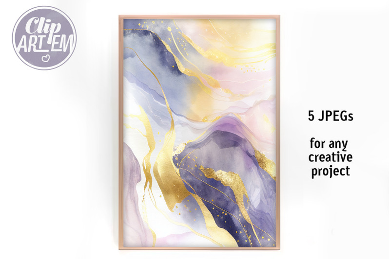 magic-purple-gold-watercolor-modern-backgrounds-bundle