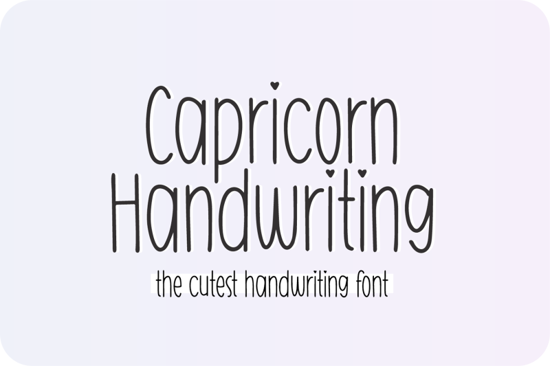 capricorn-handwriting-skinny-font