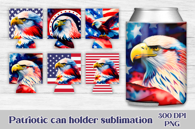 can-holder-sublimation-patriotic-eagle-can-cooler