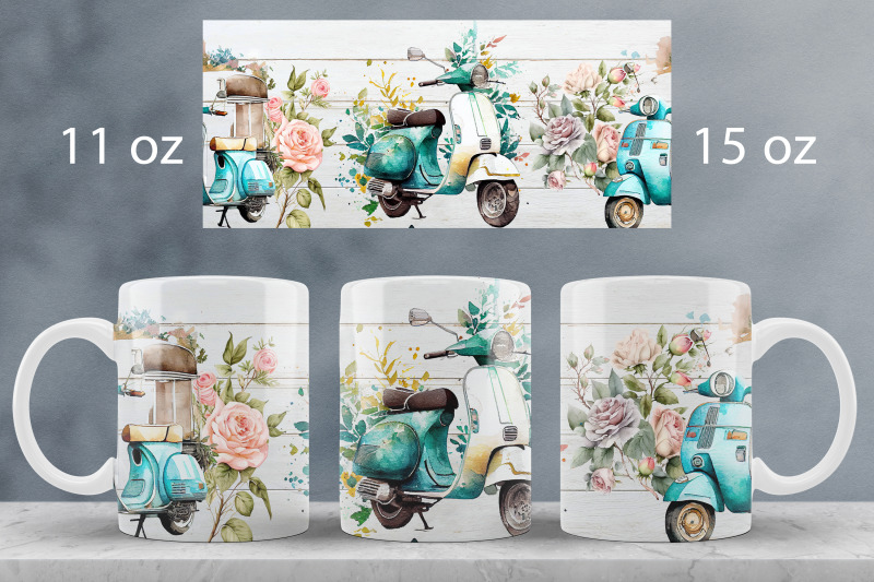 spring-mug-wrap-design-floral-motorcycle-mug-sublimation-png