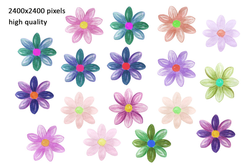 watercolor-flowers-summer-clipart-png