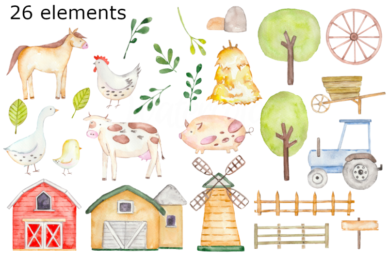 farm-life-watercolor-clipart