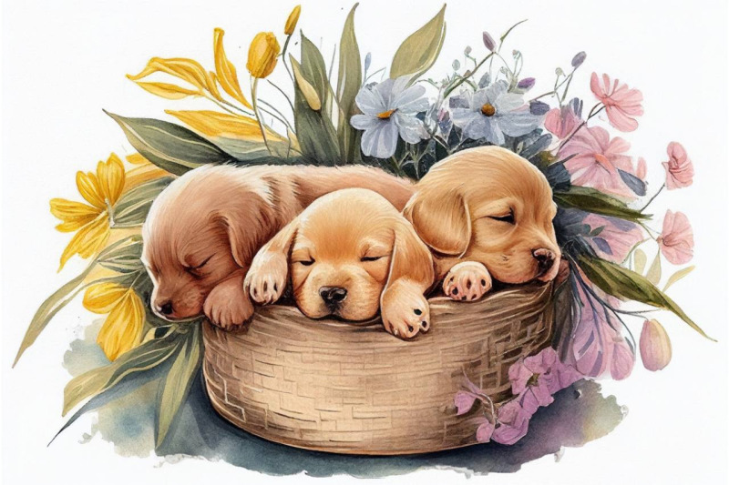 spring-watercolor-puppy