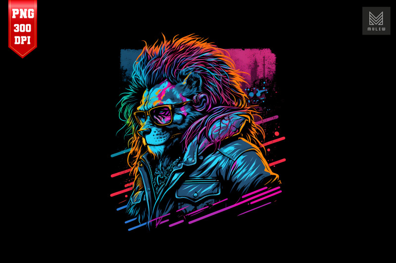 synthwave-retro-gangster-lion-9