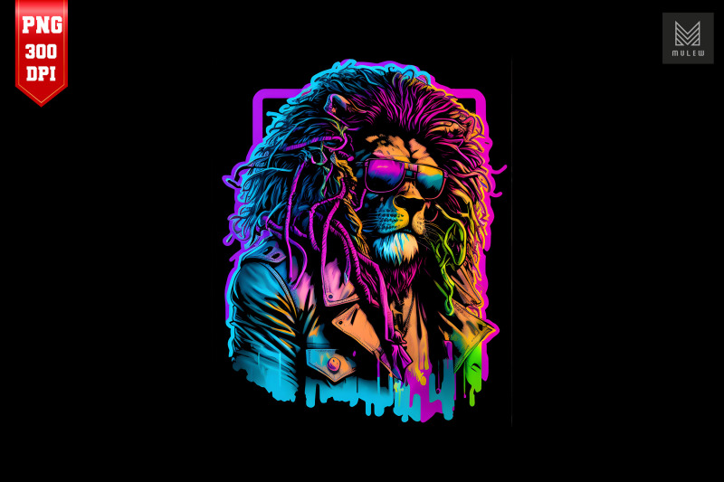 synthwave-retro-gangster-lion-11