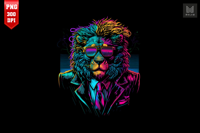 synthwave-retro-gangster-lion-17