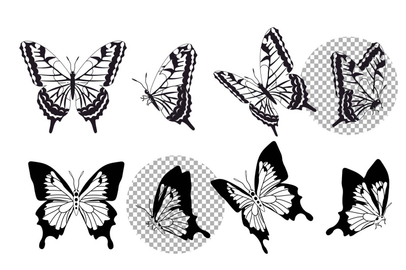 butterfly-silhouettes-vector