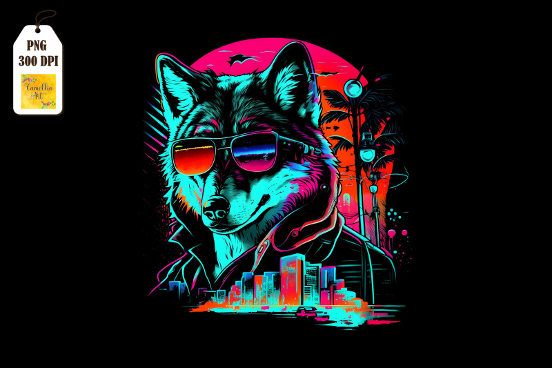 retro-synthwave-gangster-wolf