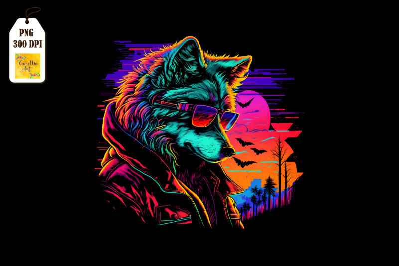 retro-synthwave-gangster-wolf-8