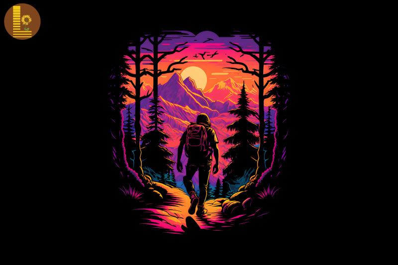 synthwave-retro-hiking-lover