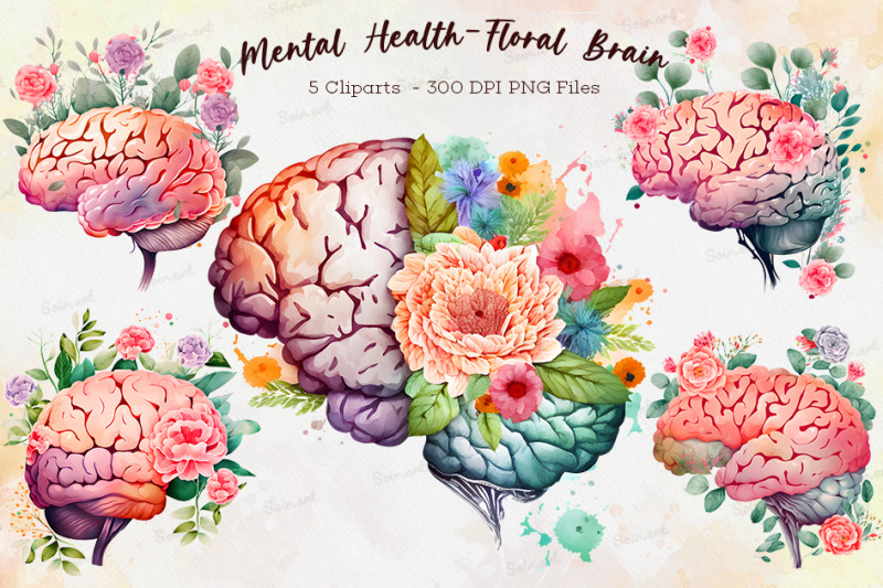 mental-health-floral-brain-bundle