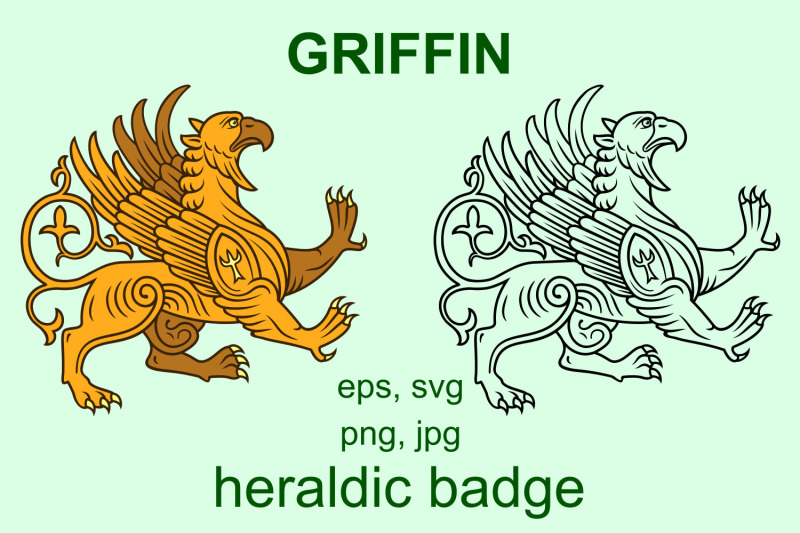 griffin-heraldry-clipart-svg