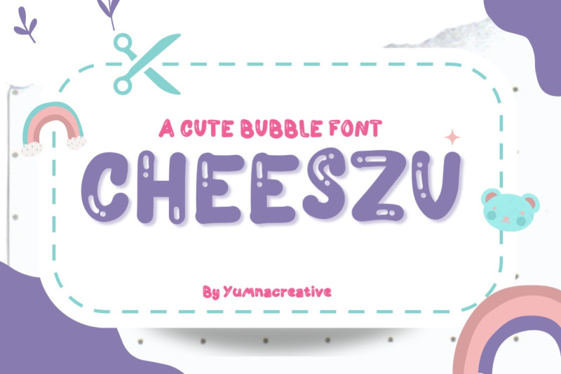 cheeszu-cute-bubble-font