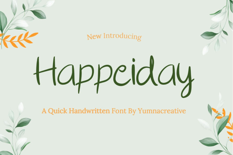 happeiday-quick-handwritten-font