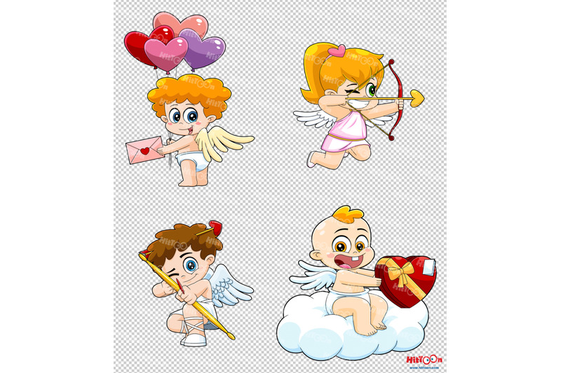 cute-babies-cupid-cartoon-characters-3-clip-art-vector-illustrations