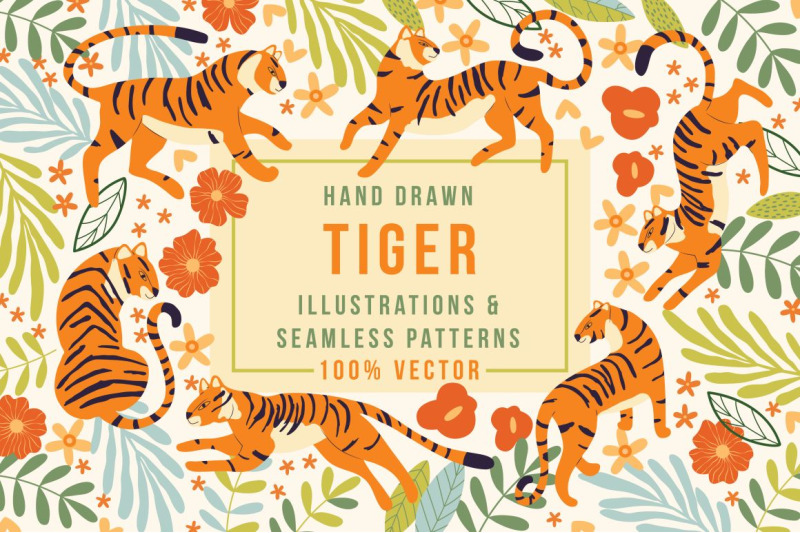 tigers-44-seamless-patterns