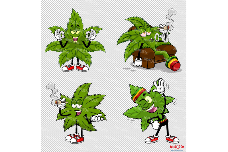 marijuana-leaf-cartoon-mascot-characters-2