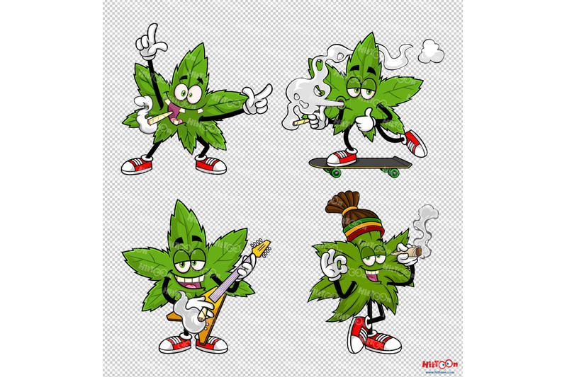 marijuana-leaf-cartoon-mascot-characters-3