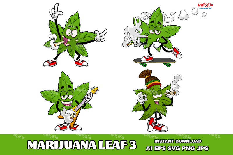 marijuana-leaf-cartoon-mascot-characters-3