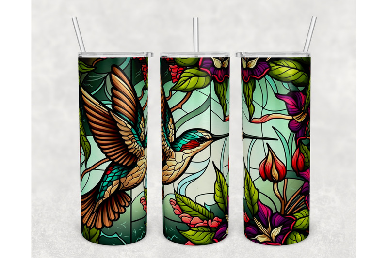 stained-glass-hummingbird-tumbler-wraps-bundle-20-oz-skinny-tumbler
