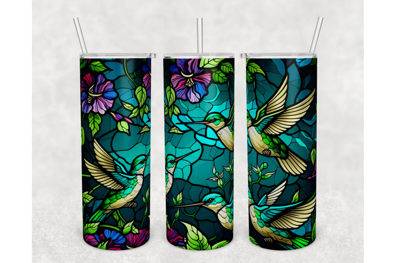 stained-glass-hummingbird-tumbler-wraps-bundle-20-oz-skinny-tumbler